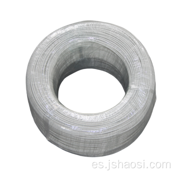 Cable resistente a alta temperatura de goma de silicona blanca